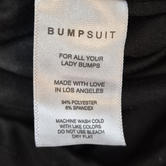 Bumpsuit The Nicole Black Long Sleeve Turtleneck Mini Maternity Dress - Size XL - Picture 13 of 14